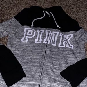Pink zip-up jacket